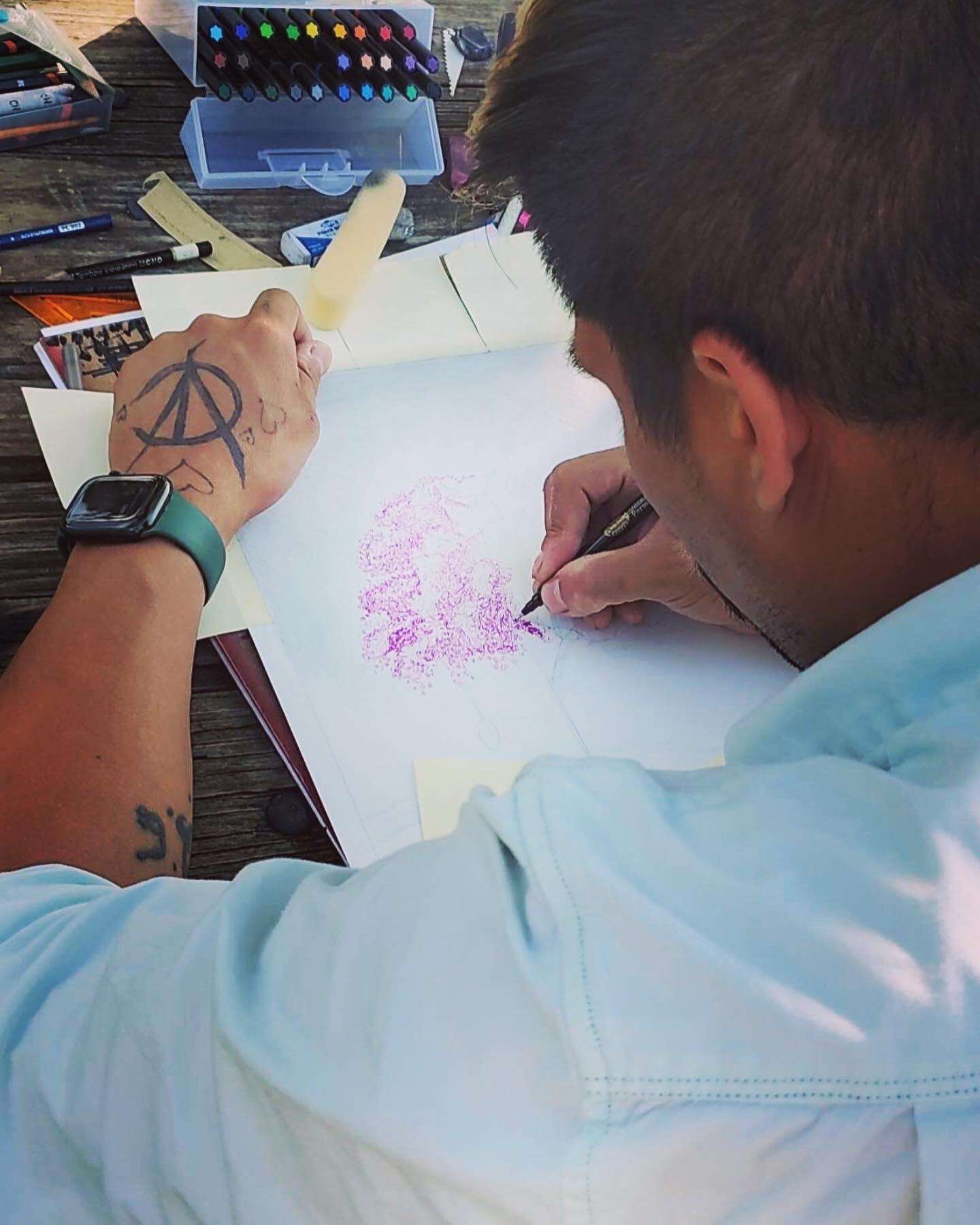 JVC posing with Set up